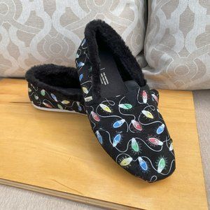 LAST CHANCE - Black Glow In The Dark Christmas Lights Print